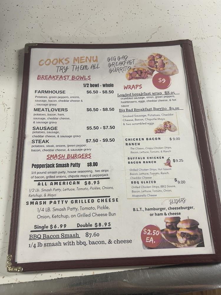 Coles Front Street Inn Restaurant Menu image 2